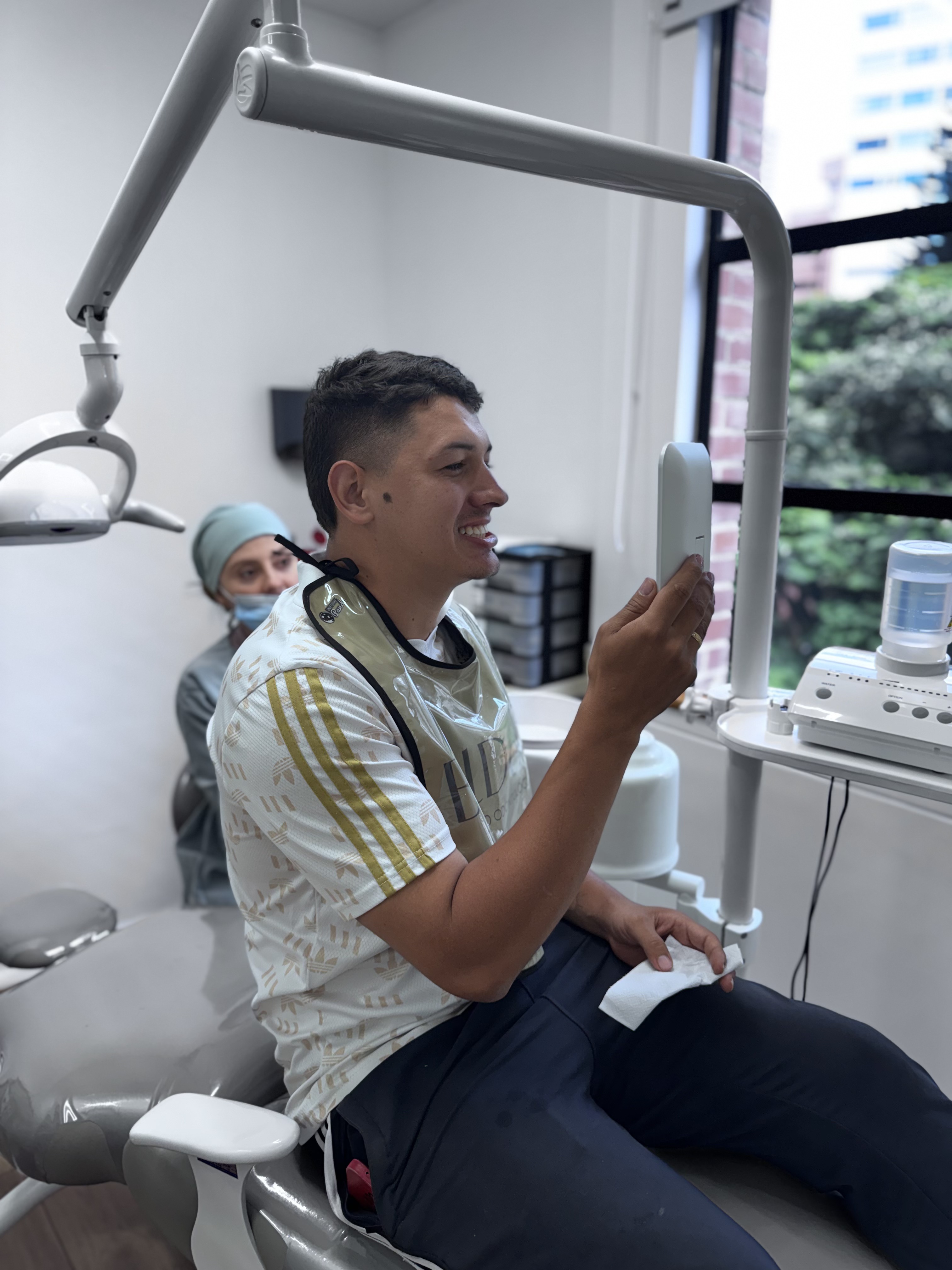 Traveler smiling in Medellín